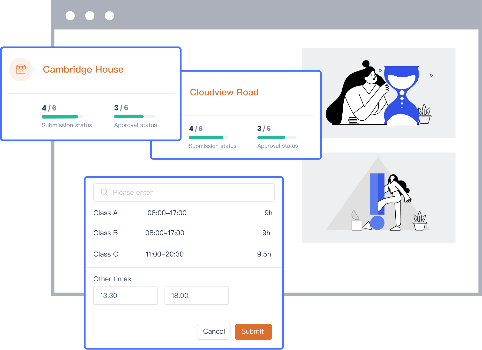 Time & Attendance Illustration